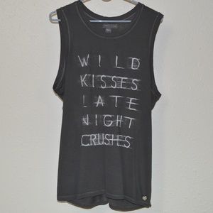 Gray Kendall & Kylie Tank Top W/ Back Cutouts
